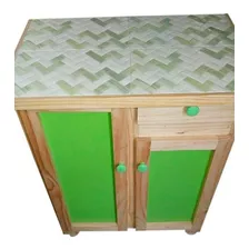 Mesa Con Formica Con Puertas Para Cocina 