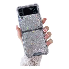 Funda Glitter Esq Antishock Para Samsung Galaxy Z Flip 3 4 5
