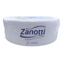 Elástico 35 Mm Branco Zanotti Jaraguá Rolo Com 25 Metros