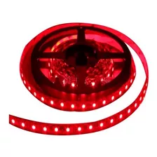 Tira Cinta De Led Roja 5 Metros 12v