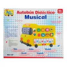 Organeta Musical Didáctico Niños Aprendizaje Piano Bus Color Amarillo