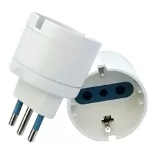 Adaptador Enchufe Schuko Hembra Eléctrico 10a 250v 1500w