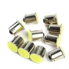 10x Lâmpadas 1 Polo Led Cob Pisca Carro Moto Estrobo Ambar