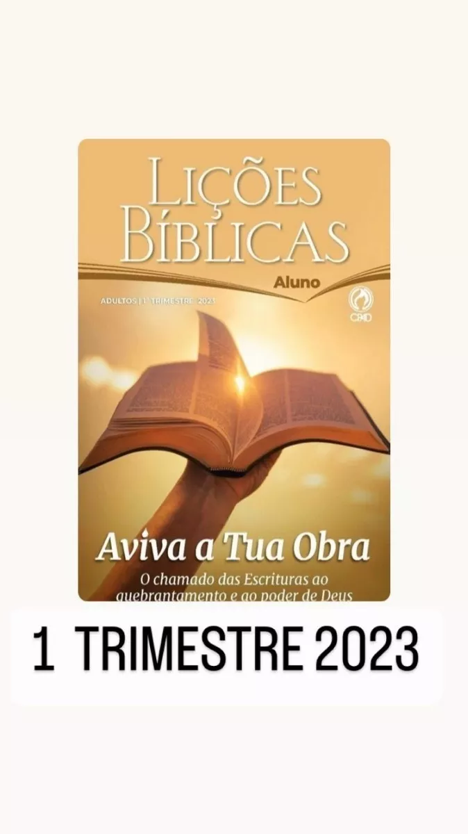 Revista Lições Bíblicas Aluno Adulto Escola Dominical Cpad
