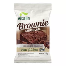 Brownie Chocolate Sem Glúten Sem Açúcar Vitalin 35g