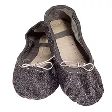 Sapatilha Glitter Ballet Infantil Furta-cor-preto