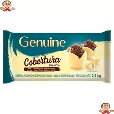 Cobertura Fracionada Sabor Chocolate Branco Genuine 2,1kg