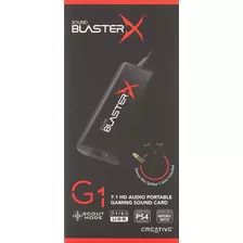 Usb Dac Creative Sound Blasterx G1 7.1 - Placa De Sonido Ex