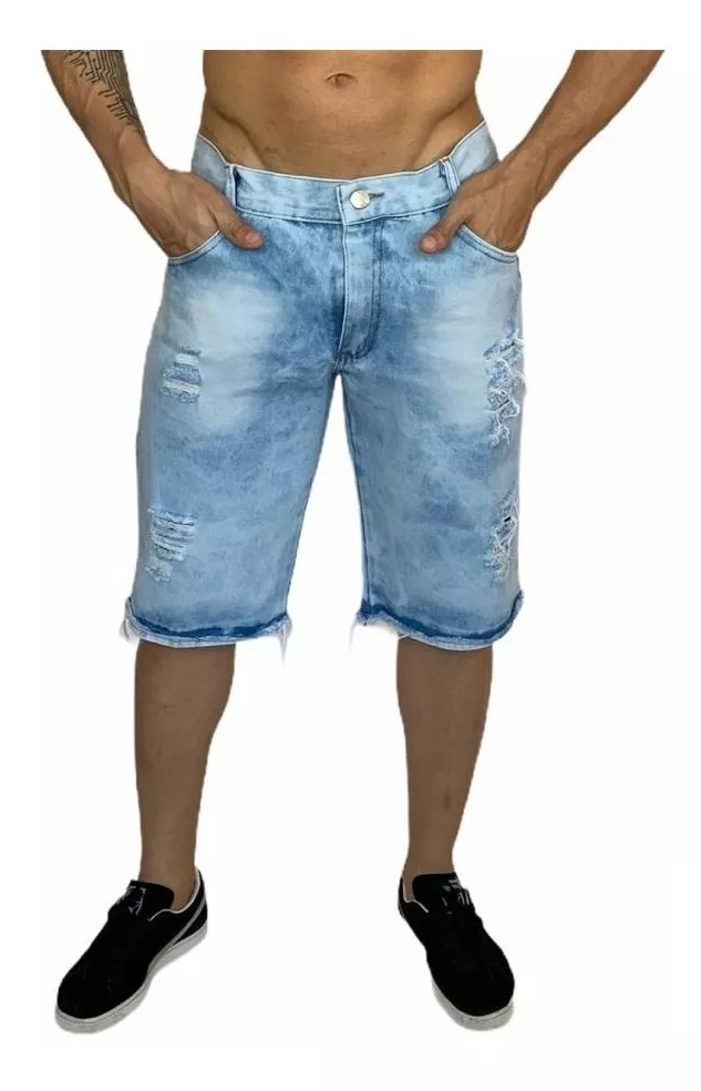 Bermuda Jeans Masculina Da Moda Tendencia De 2020 Oferta 