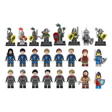 Minifigures Castle Guerreiro Medievais Blackhawk Lion Forest