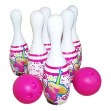 Juego De Bolos Infantiles Barbie Miniplay