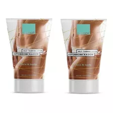 2 Pzas Bronceador Cerapil Cuerpo Y Cara 150 Ml