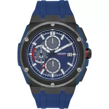 Relógio Orient Masculino Solar Cronógrafo Azul Mtspc014 D1dx