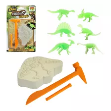 Kit Escavação Fossil Coleção Dinossauro Arqueologia