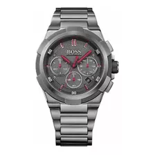 Reloj Hugo Boss. 1513361 Color De La Correa Gris Color Del Bisel Gris Color Del Fondo Gris