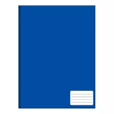 Caderno De Brochura 48 Folhas Capa Dura Pequeno 140x200mm Cor Azul