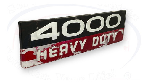 Emblema Lateral Ram 4000 Heavy Duty Original Usado Foto 3