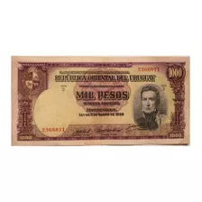 Tp Billete Brou $1000 Mil Pesos Ley 1939 En Muy Buen Estado.