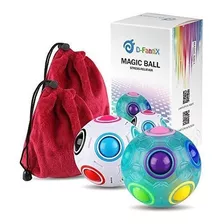 D-fantix Rainbow Puzzle Ball Cube Magic Rainbow Ball Puzzle