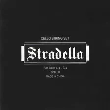 Encordado Cuerdas Stradella Para Cello 3/4 O 4/4