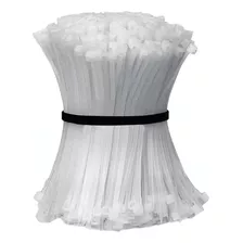 1000 Pzs Cinchos Plástico Bridas De Nailon Anti-uv 15cm Color Blanco