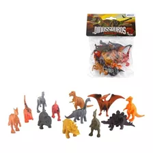 Dinossauro Brinquedo Kit Coleção 12 Peça Miniaturas Infantil