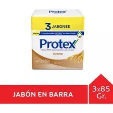 Protex 3pack Jabón Barra Antibacterial Avena 85 Gramos C/u