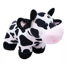 Vaca De Pelucia Em Pé 39cm Fofy Toys
