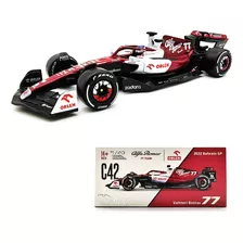 Miniatura F1 Alfa Romeo Racing C42 2022 Orlen Bottas 1/43 Cor Vermelho