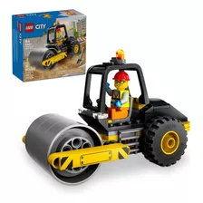 Lego® City Aplanadora Juguete De Construcción De Vehículo Modelo De Camión Con Minifigura De Una Trabajadora, Juego Para Niños Y Niñas Mayores De 5 Años 60401
