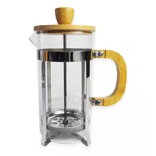 Cafetera Francesa Vidrio 800 Ml Embolo Prensa Bamboo Bz3