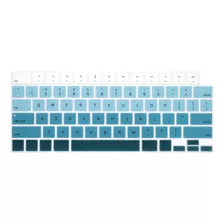 Protector Azul Degrade De Teclado Para Macbook Pro 2021