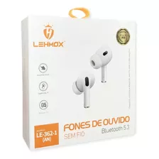 Fone Bluetooth Lehmox 5.3 Le-362-1 Cor Branco