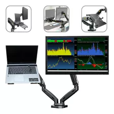 Suporte Monitor E Bandeja Notebook Articulados Trabalho