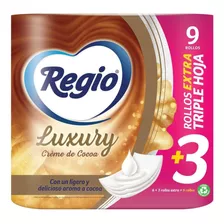 Papel Higiénico Regio Luxury Creme De Cocoa 9 Rollos