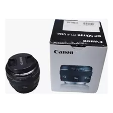 Lente Canon Ef 50mm F/1.4 Usm Ultrasonic Semi Nova