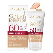 Protetor Solar Antirrugas Facial Fps 60 Loreal 40g Com Cor