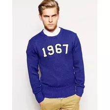 Polo Ralph Lauren Sweater Vintage Royal 1967 Hombre