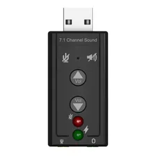 Tarjeta De Sonido Externa Usb 7.1 Mic 3.5 Audio Pc Clicshop