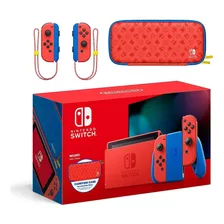 Consola Nintendo Switch Con Diseño De Mario Rojo/azul