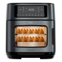 Fritadeira Elétrica Wap Air Fryer Oven Digital Black Inox 12 Litros Com Revestimento Antiaderente Preto 220v