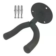 Suporte De Parede Para Violão Guitarra Baixo Ukulele Gancho Cor Preto