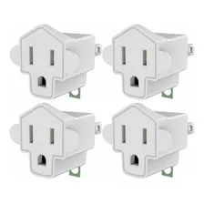 Jackyled Ul Adaptador Para Enchufes De Pared De 3 Para 2 Pun