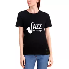 Camiseta Babylook Musica Ritmo Orleans Blue Jazz Saxofone