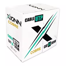 Cable Utp Cat5e 100%cobre Exterior Rollo 305m Doble Chaqueta