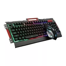 Kit Gamer De Teclado Y Mouse Brobotix 188533-2 Alámbrico