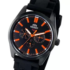 Reloj Orient Fux00002b0 Empavonado Multifuncion Cristal 50m