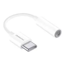 Adaptador Audífonos Tipo C A Jack 3.5mm Huawei Cm20 Blanco