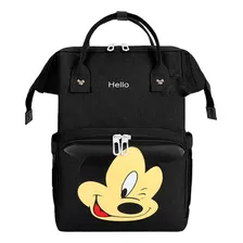 Pañalera Tipo Morral Mickey Mouse Marca Anello