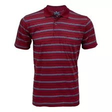 Camiseta Polo Listrada Com Bolso